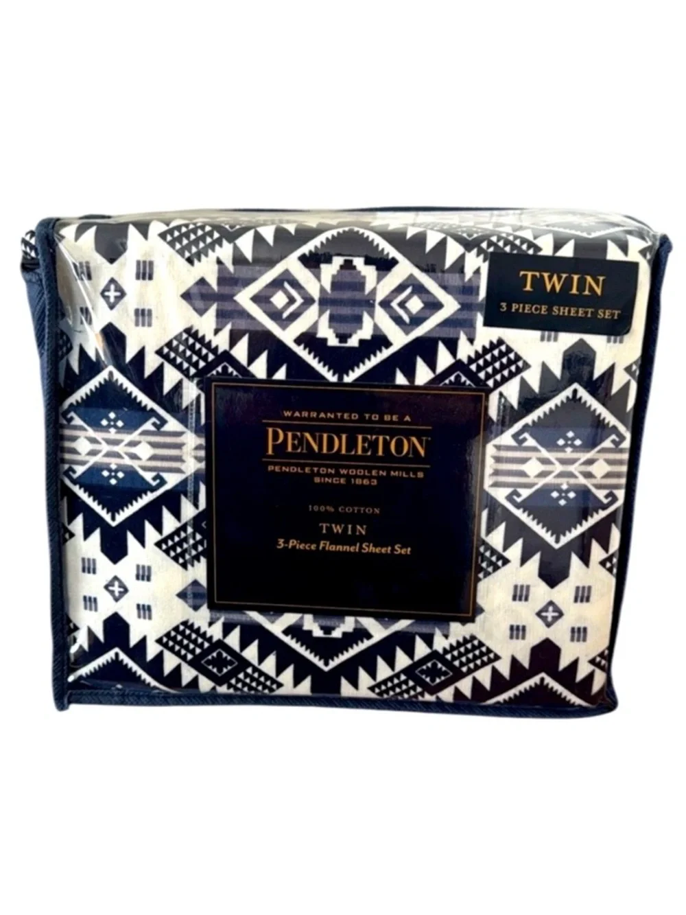 Pendleton Twin 3 Piece Cotton Flannel Sheet Set Westward Journey